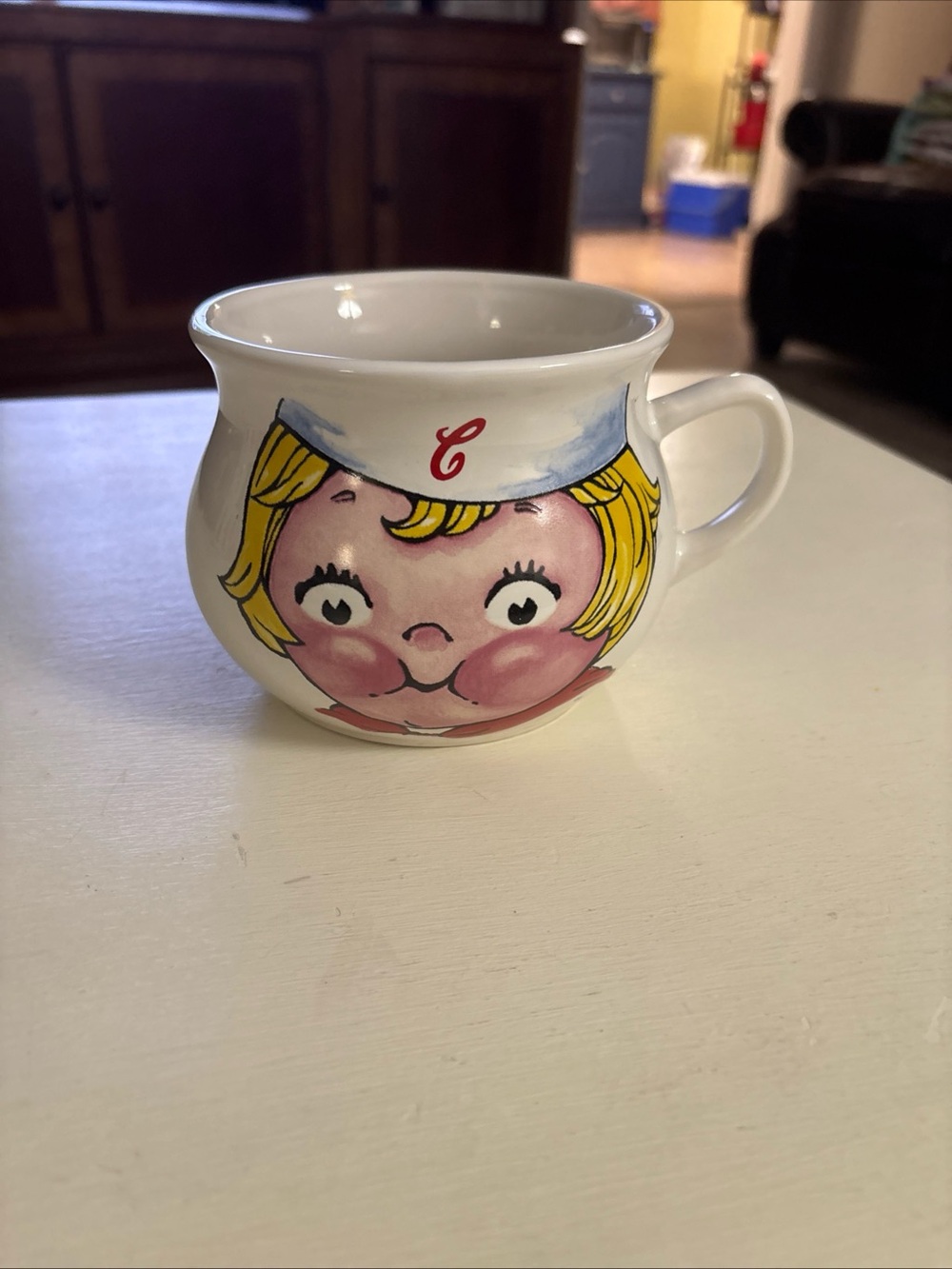 Vintage 1998 Campbell Soup Mug Painted Ceramic